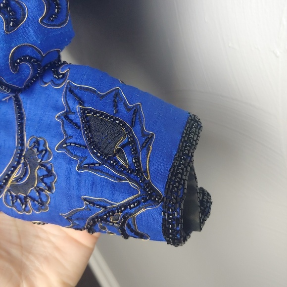 Vintage Silk Beaded Evening Jacket - Picture 5 of 6